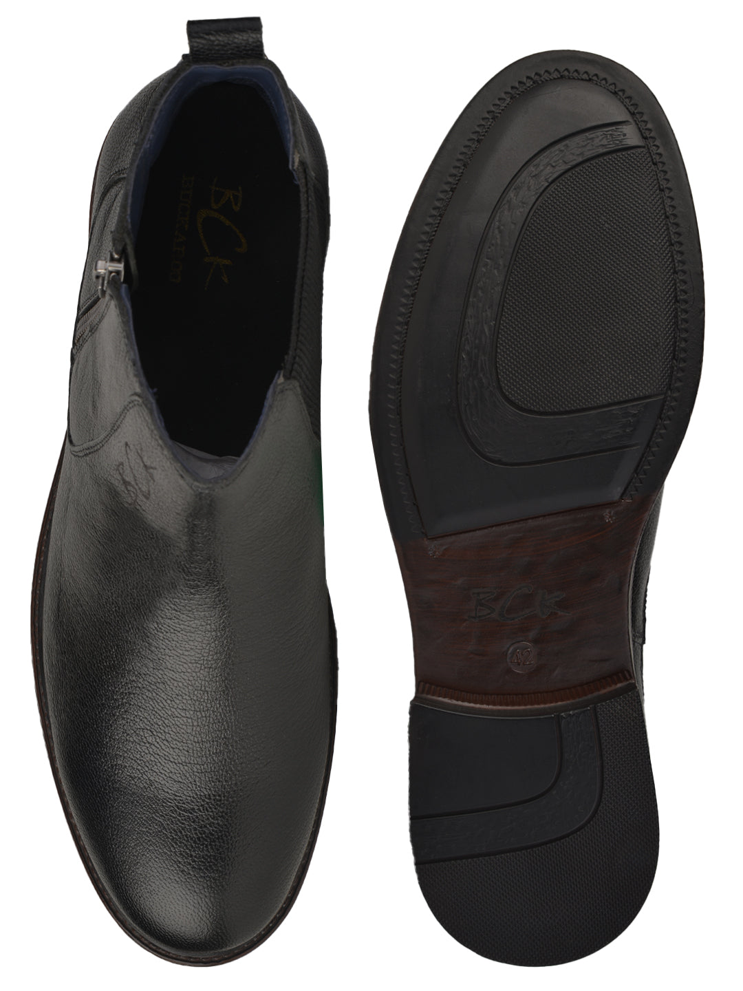 BUCKAROO Genuine Leather Casual Boots for Men: ARTEK Brown 45 11