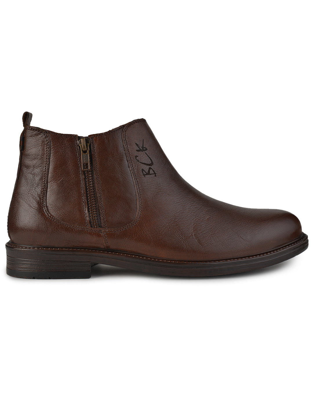 BUCKAROO Genuine Leather Casual Boots for Men: ARTEK Brown 45 11
