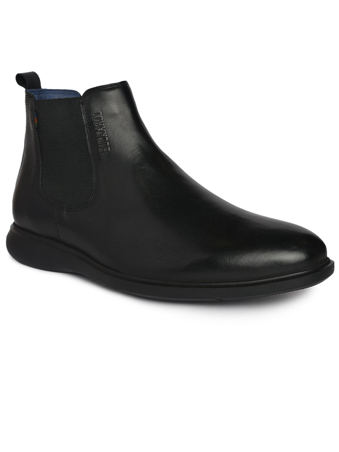 BUCKAROO Genuine Leather Casual Open Sandal for Men: ARTO Black 45 11