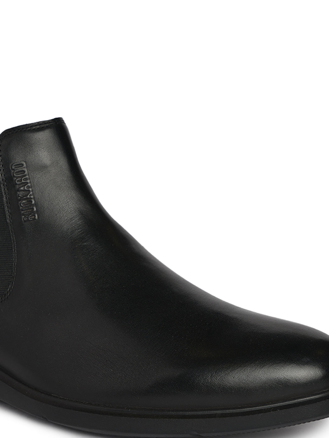 BUCKAROO Genuine Leather Casual Open Sandal for Men: ARTO Black 45 11