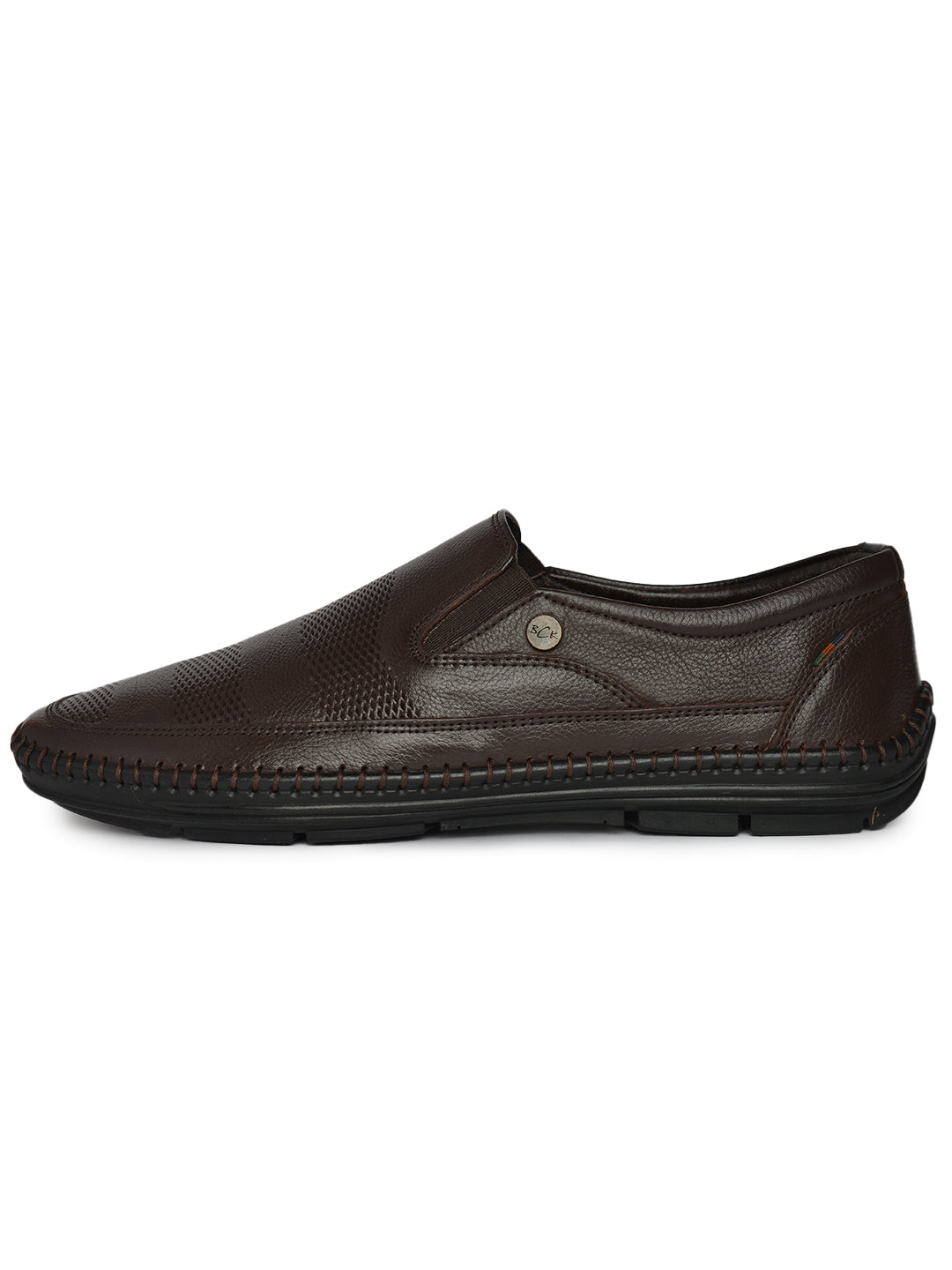 BUCKAROO Genuine Leather Casual Shoes for Men: APRILA Brown 45 11