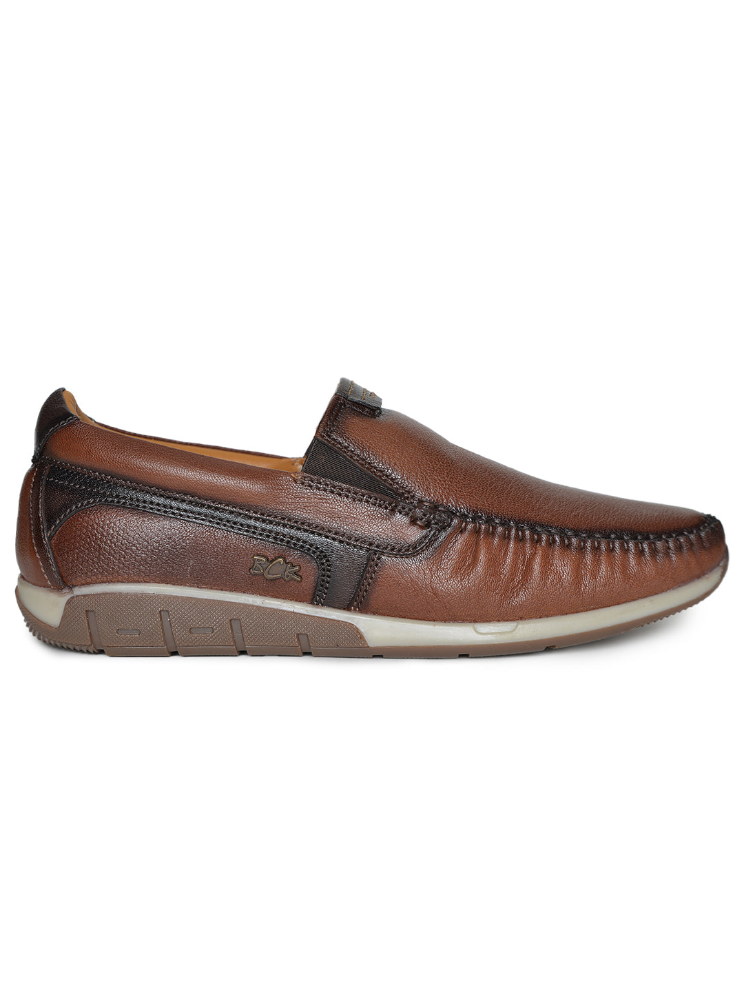 BUCKAROO Genuine Leather Casual Shoes for Men: GOSA Brown