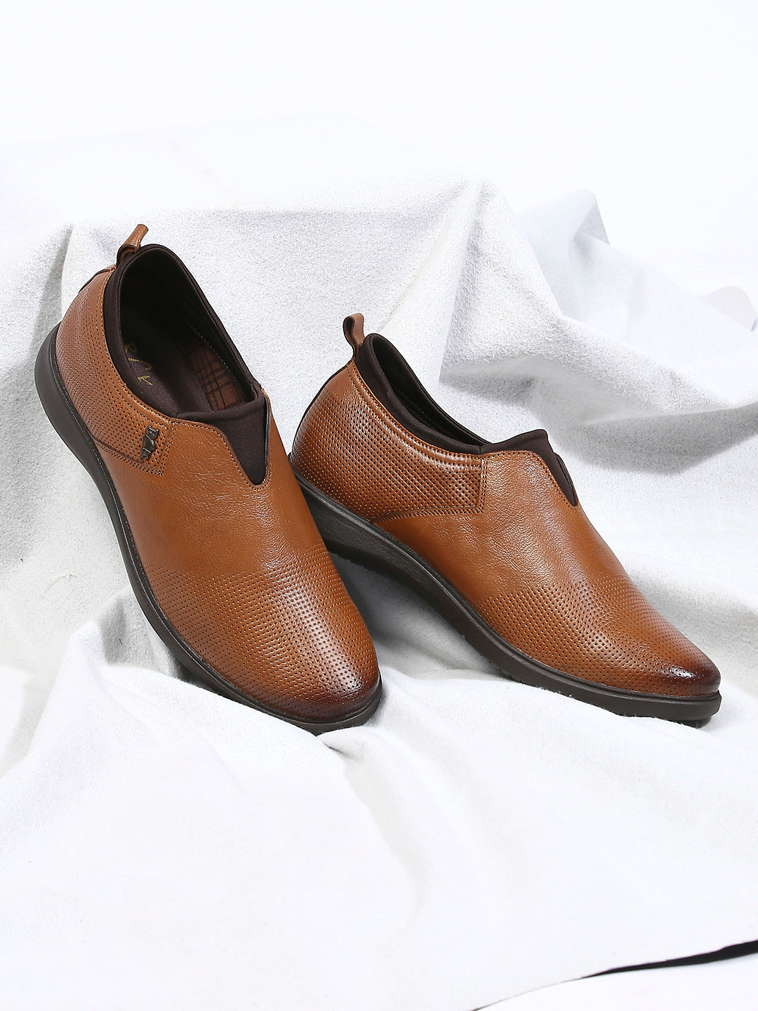 BUCKAROO Genuine Leather Casual Shoes for Men: LAMBIRT Brown 45 11