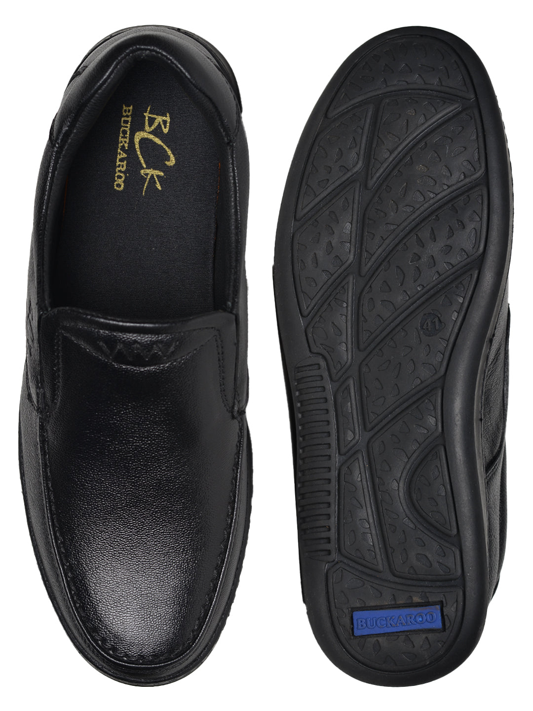 BUCKAROO Genuine Leather Casual Shoes for Men: ERROL Brown 45 11