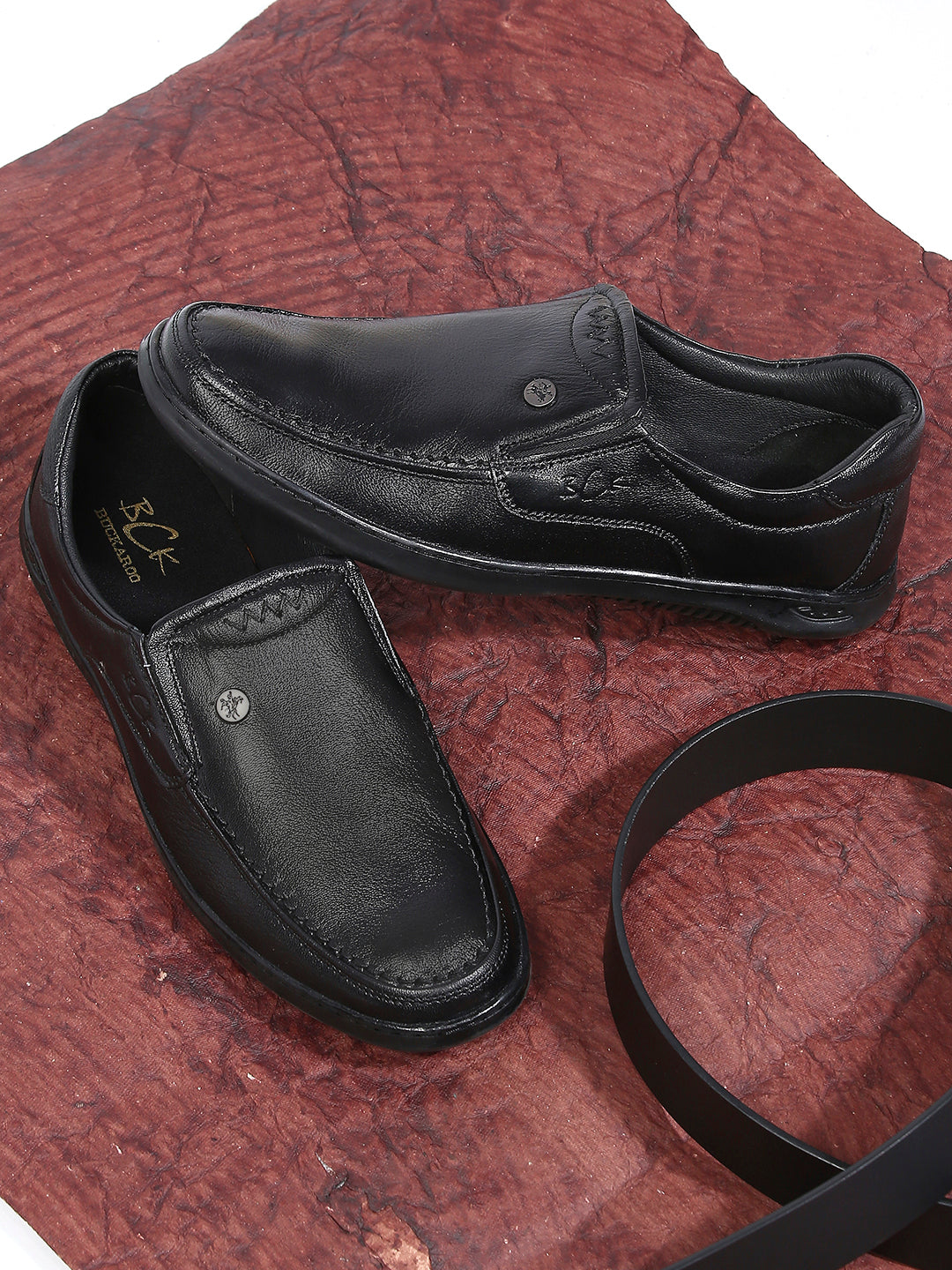 BUCKAROO Genuine Leather Casual Shoes for Men: ERROL Brown 45 11