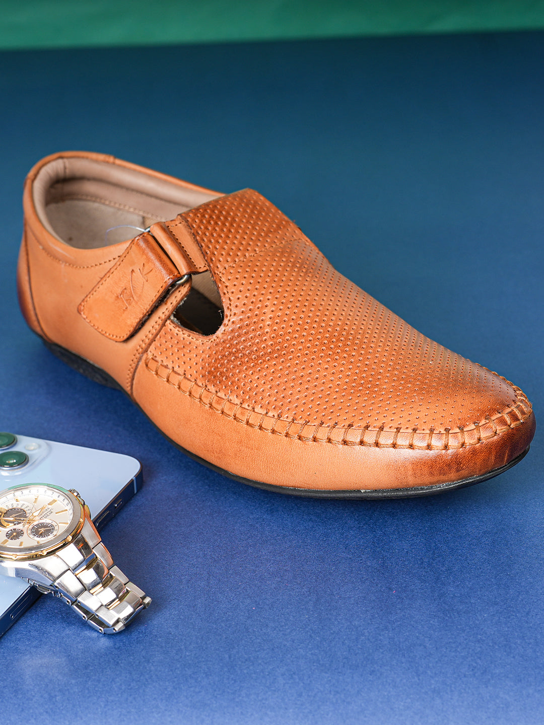 BUCKAROO Genuine Leather Casual Shoes for Men: CAYO Brown 45 11