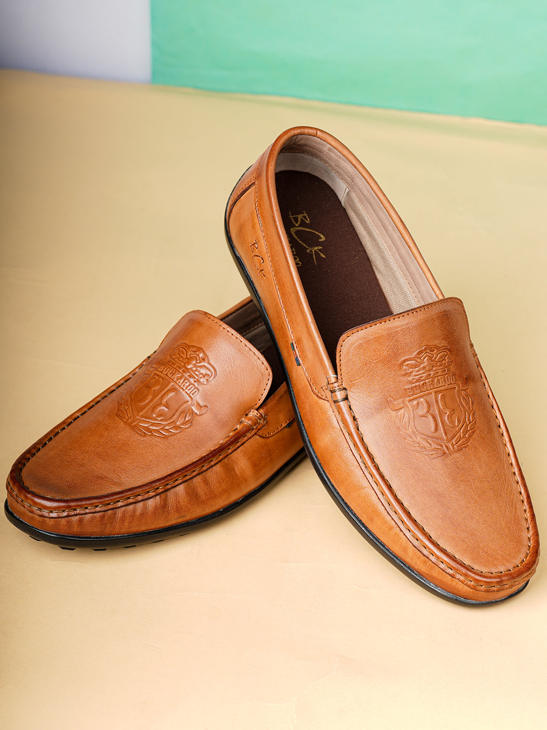 BUCKAROO Genuine Leather Casual Loafer for Men: PAWEL Grey 45 11