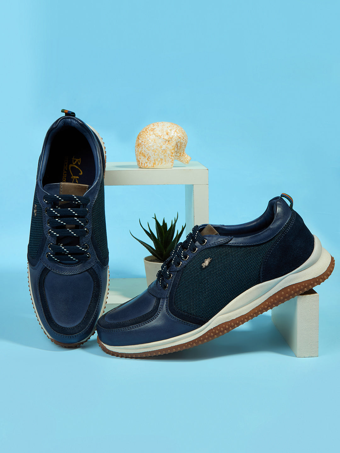 BUCKAROO Genuine Leather Casual Shoes for Men: KAZ Tan 45 11