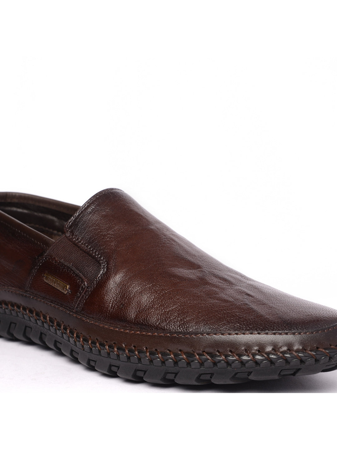 BUCKAROO Genuine Leather Casual Slip-On Shoes for Men | Mens Without Lace Shoes: NARDO