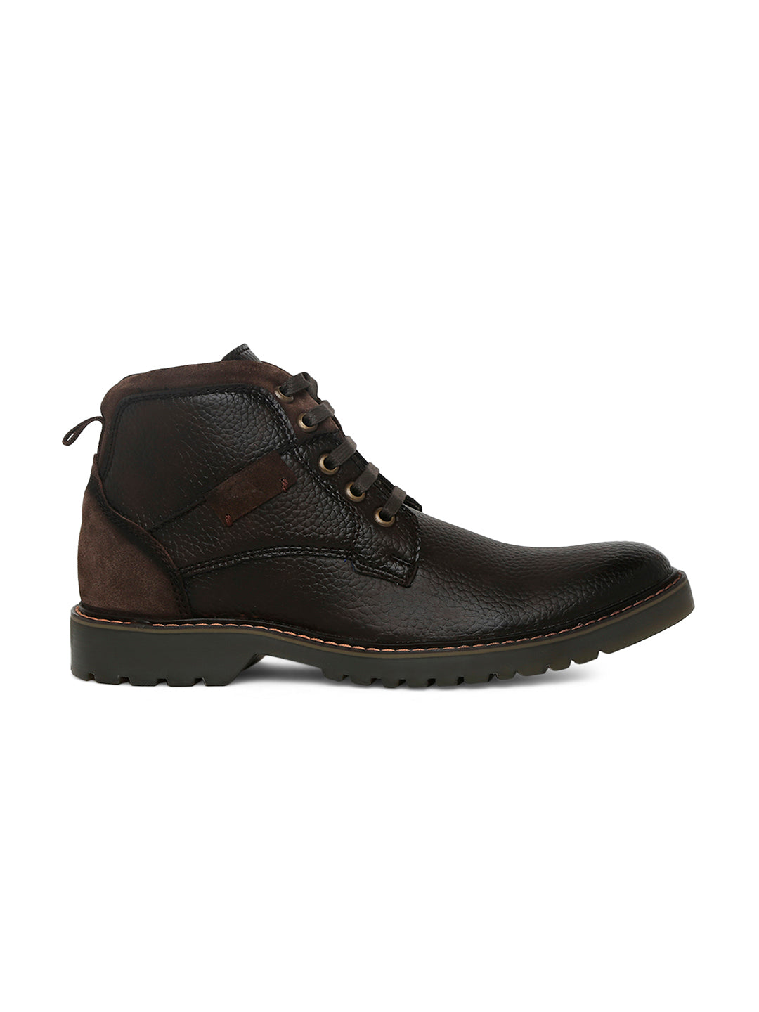 Jaripeo Vegan Leather Casual Boots for Men: VALDEMAR Brown
