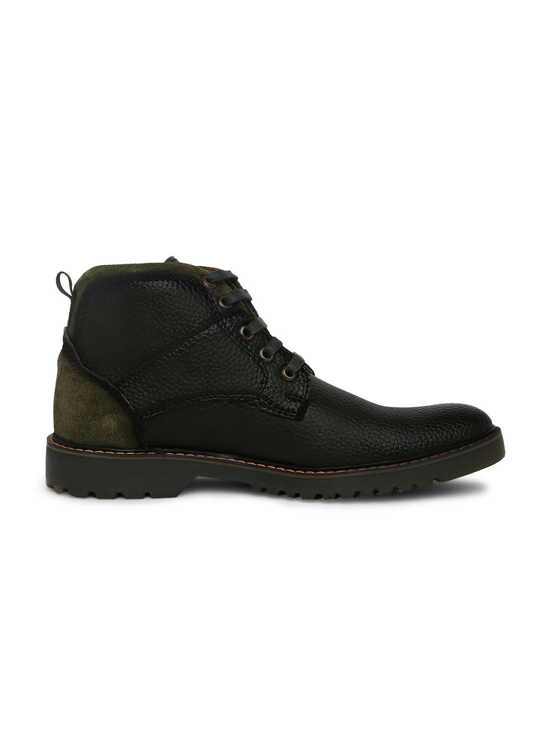 Jaripeo Vegan Leather Casual Boots for Men: VALDEMAR Olive