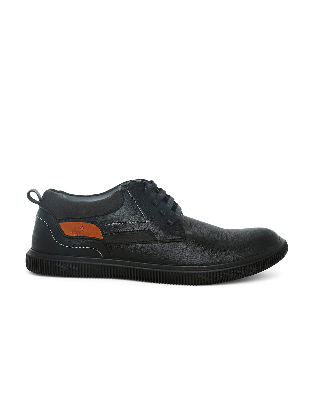 Jaripeo Vegan Leather Casual Shoes for Men: WILFRED Black