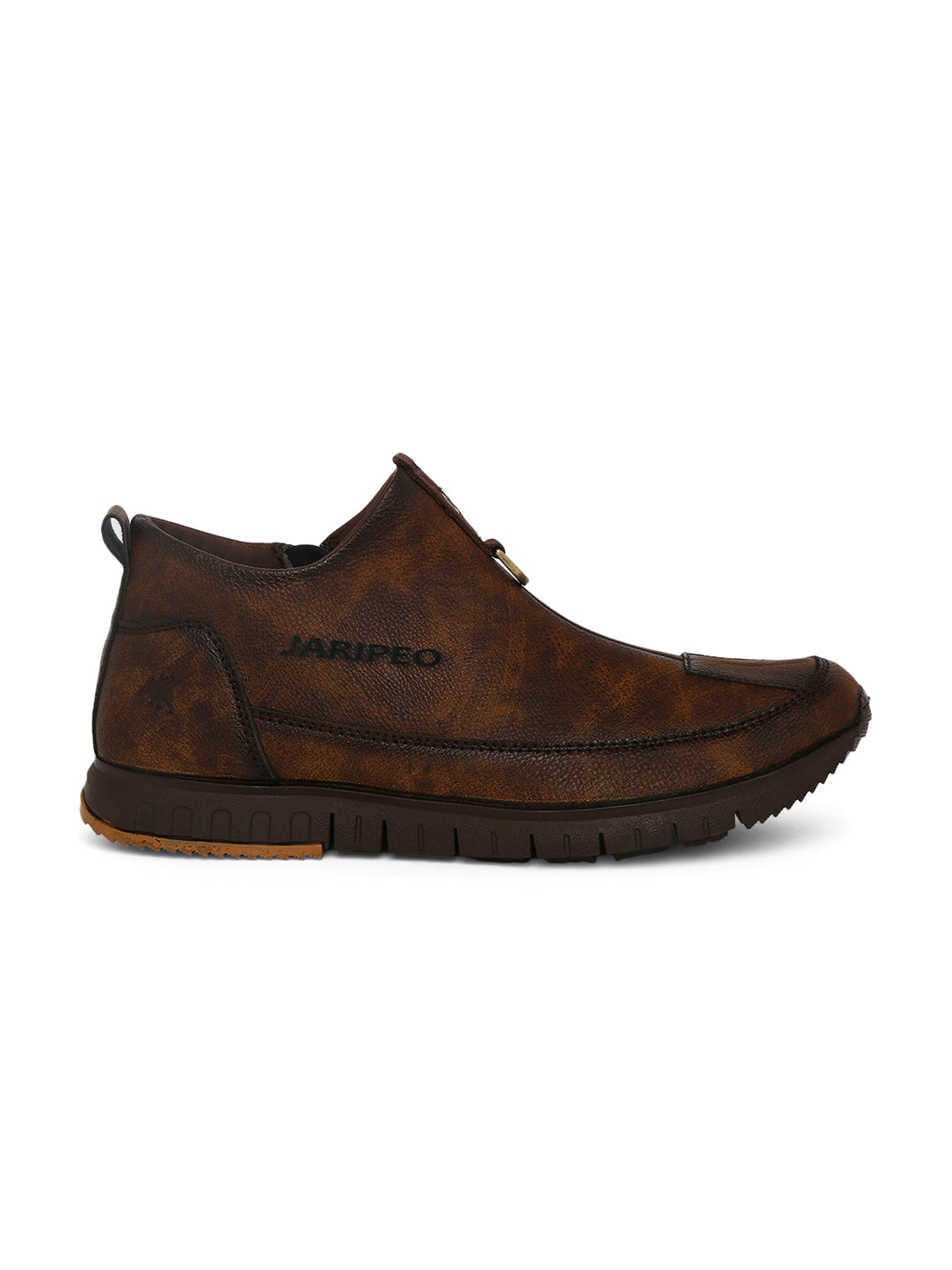 Jaripeo Vegan Leather Casual Shoes for Men: HULBART Brown