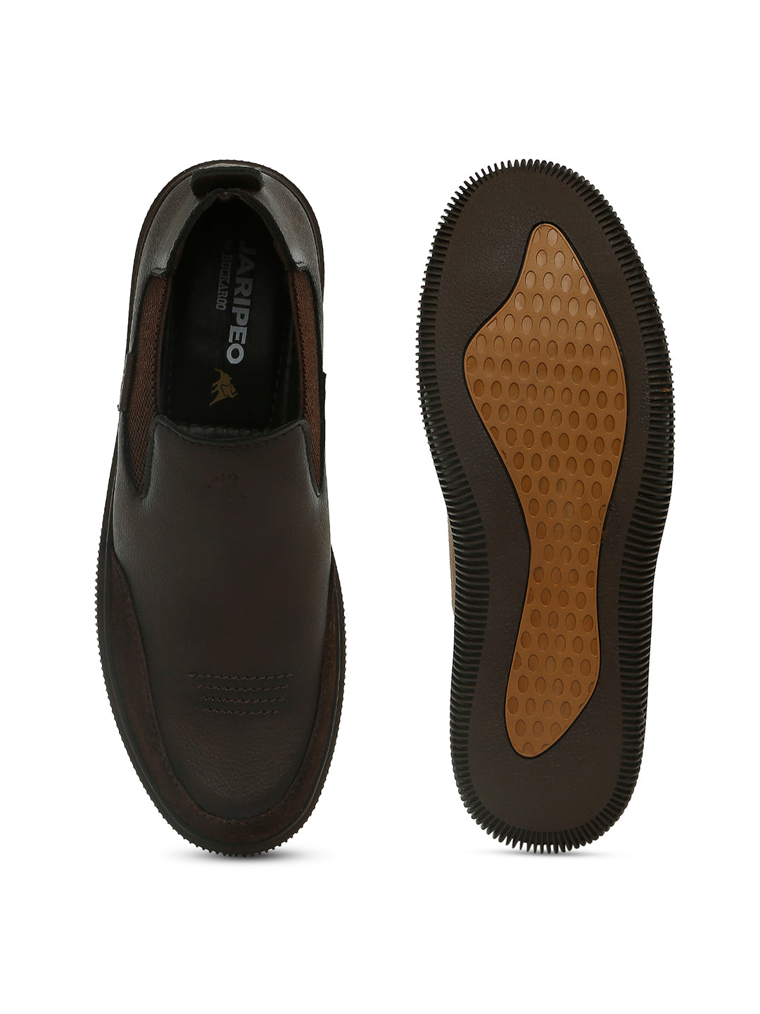 Jaripeo Vegan Leather Casual Shoes for Men: JORG Tan