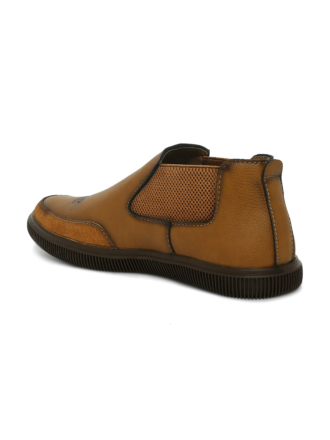 Jaripeo Vegan Leather Casual Shoes for Men: JORG Tan