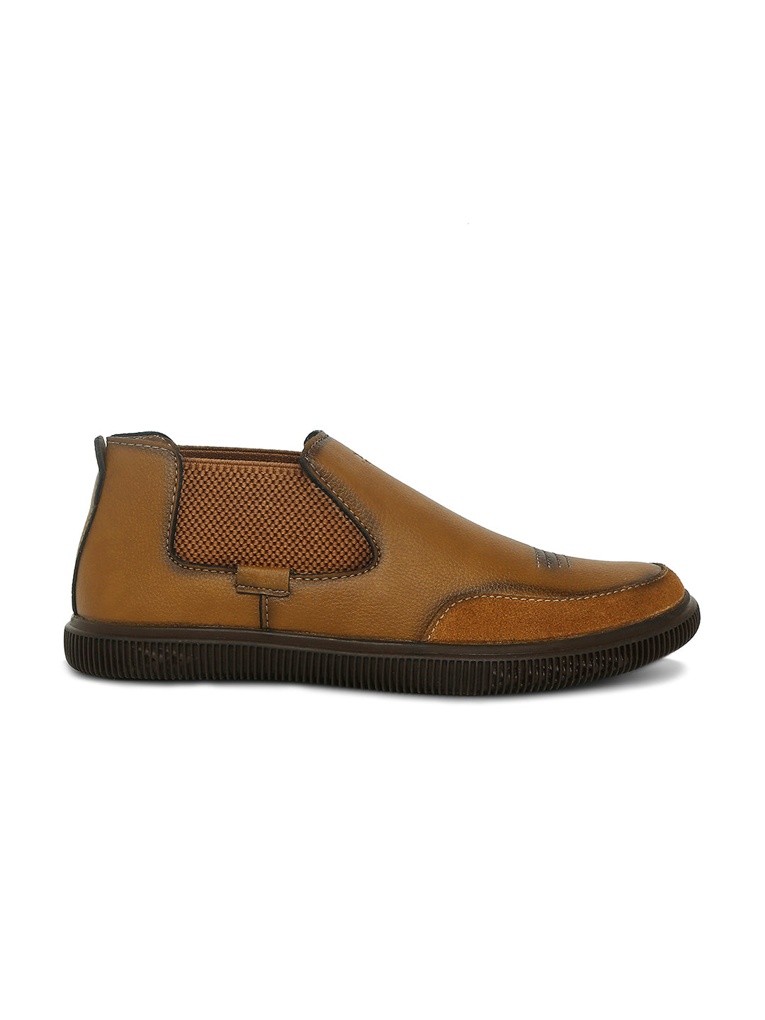 Jaripeo Vegan Leather Casual Shoes for Men: JORG Tan