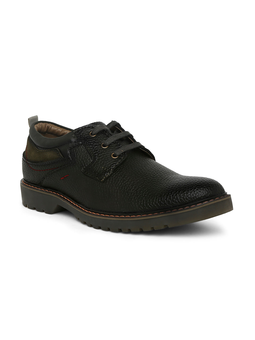 Jaripeo Vegan Leather Casual Shoes for Men: STEFAN Olive