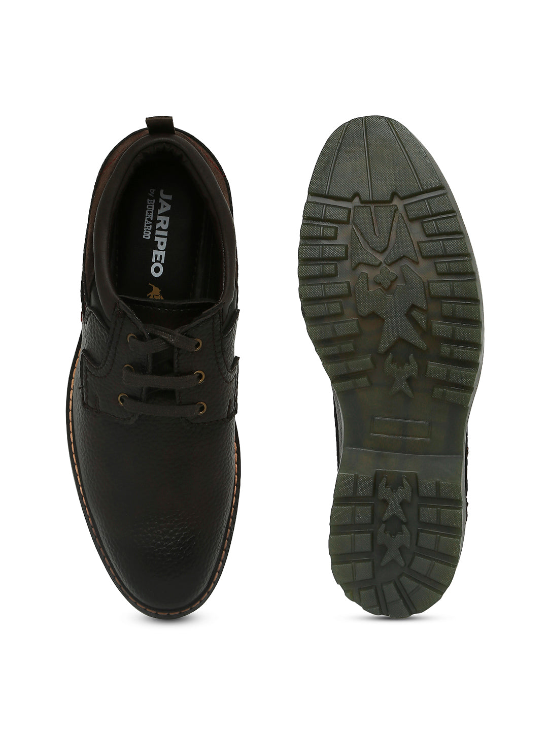 Jaripeo Vegan Leather Casual Shoes for Men: STEFAN Olive