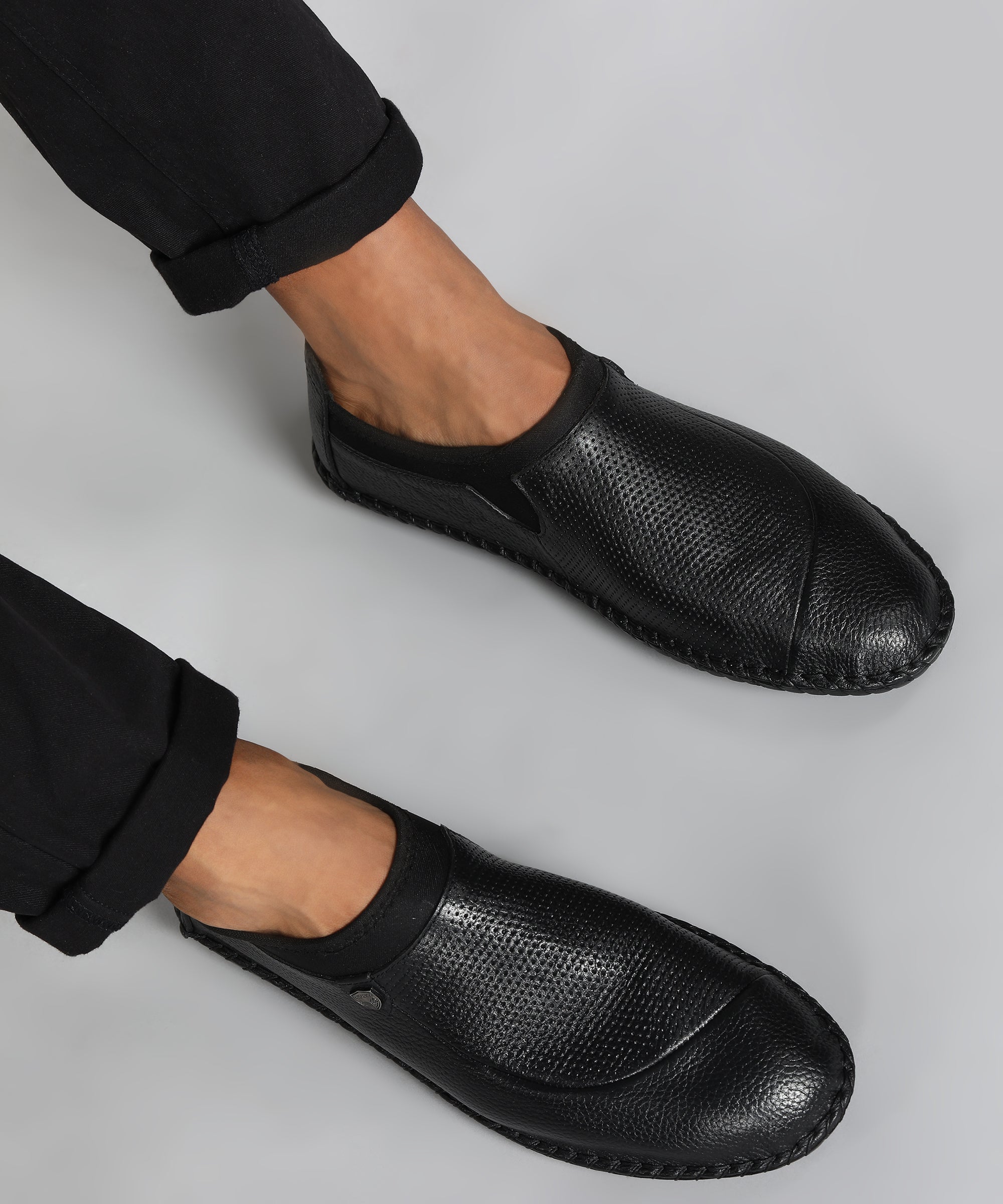 BUCKAROO Genuine Leather Casual Slip-On Shoes for Men: BENNY Brown 45 11