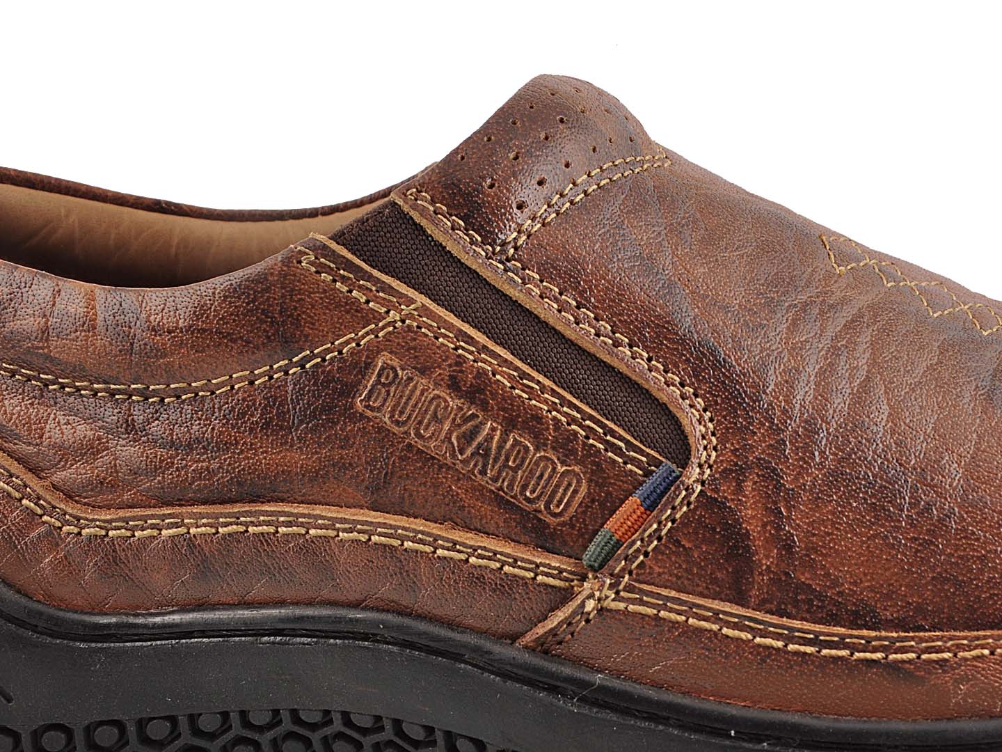 BUCKAROO Genuine Leather Casual Slip-On Shoes for Men: BRENT