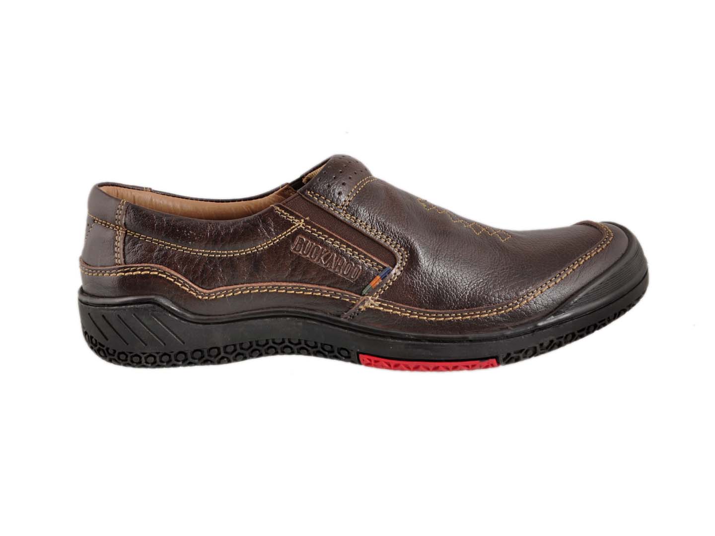 BUCKAROO Genuine Leather Casual Slip-On Shoes for Men: BRENT