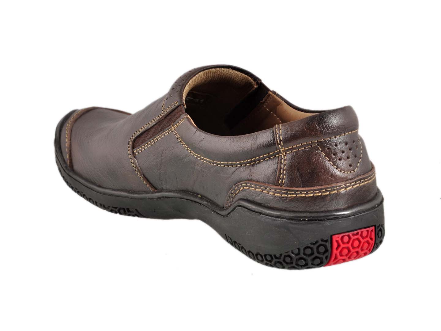 BUCKAROO Genuine Leather Casual Slip-On Shoes for Men: BRENT
