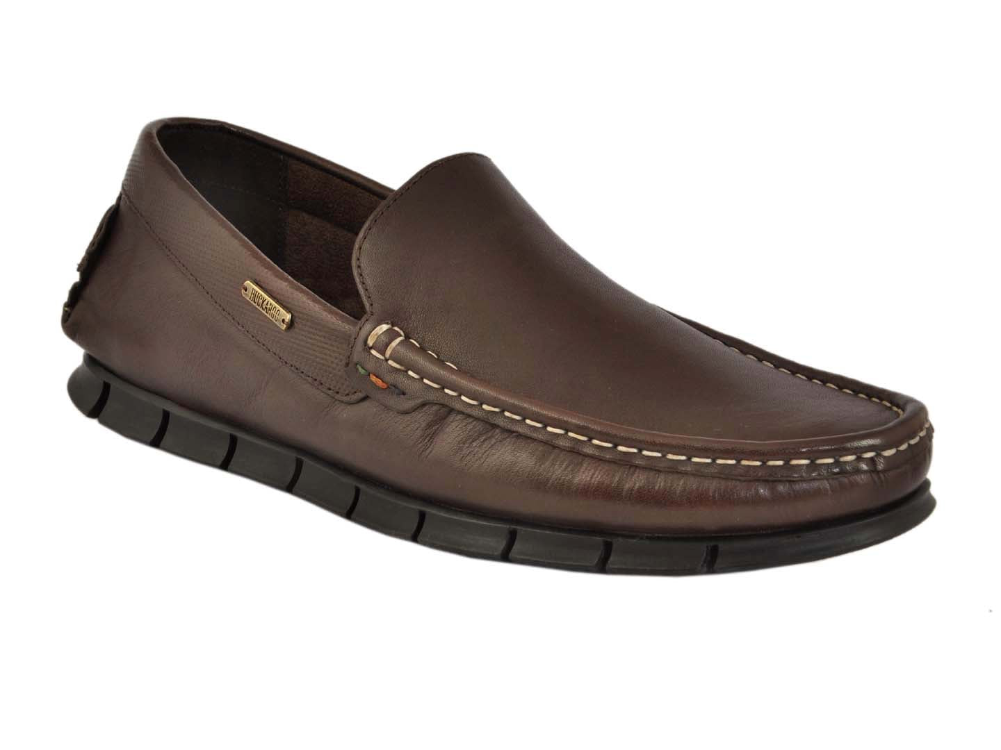 BUCKAROO Genuine Leather Casual Loafer for Men: DIRK Brown