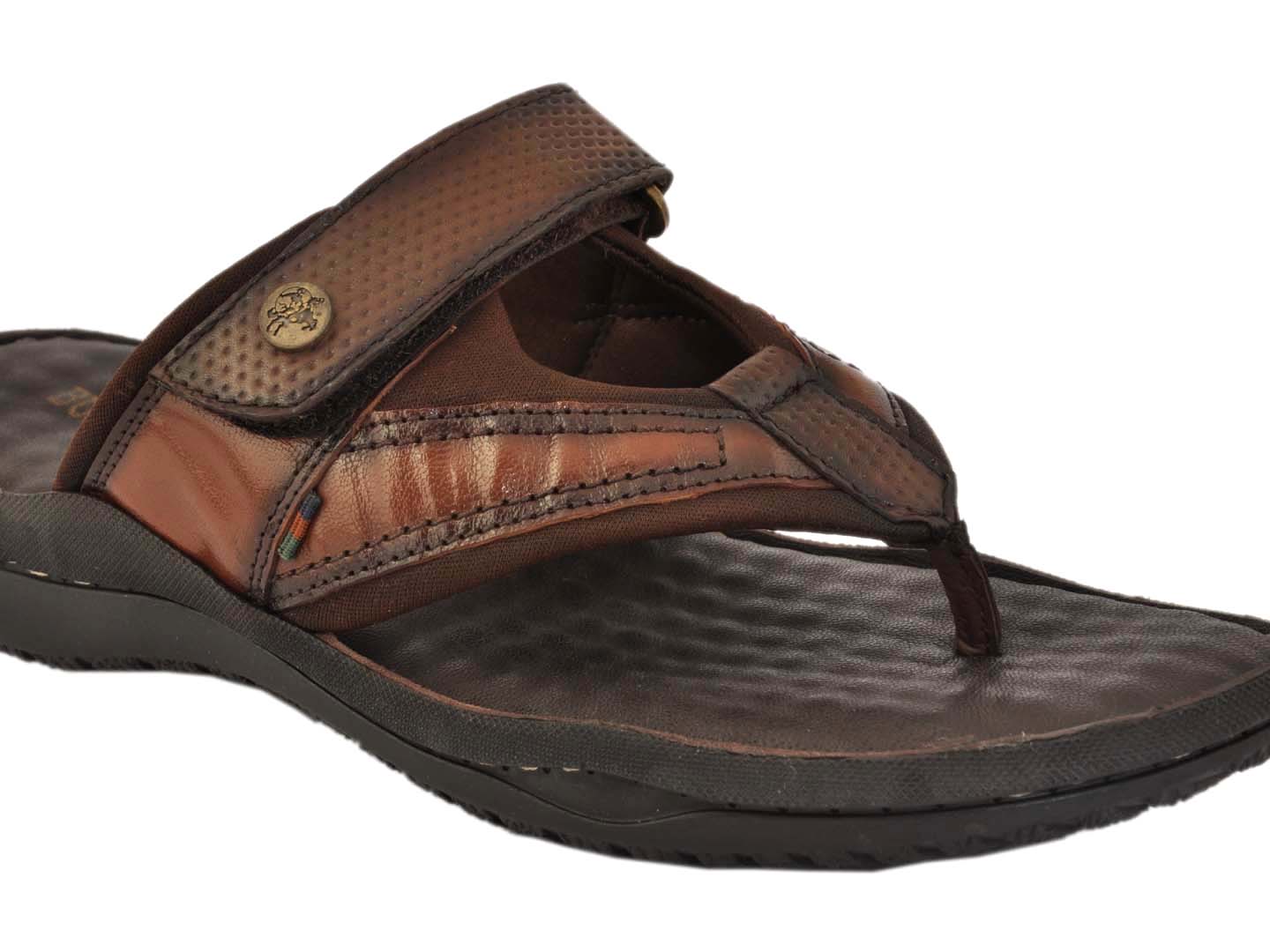 BUCKAROO Genuine Leather Casual Chappal for Men: ZENA