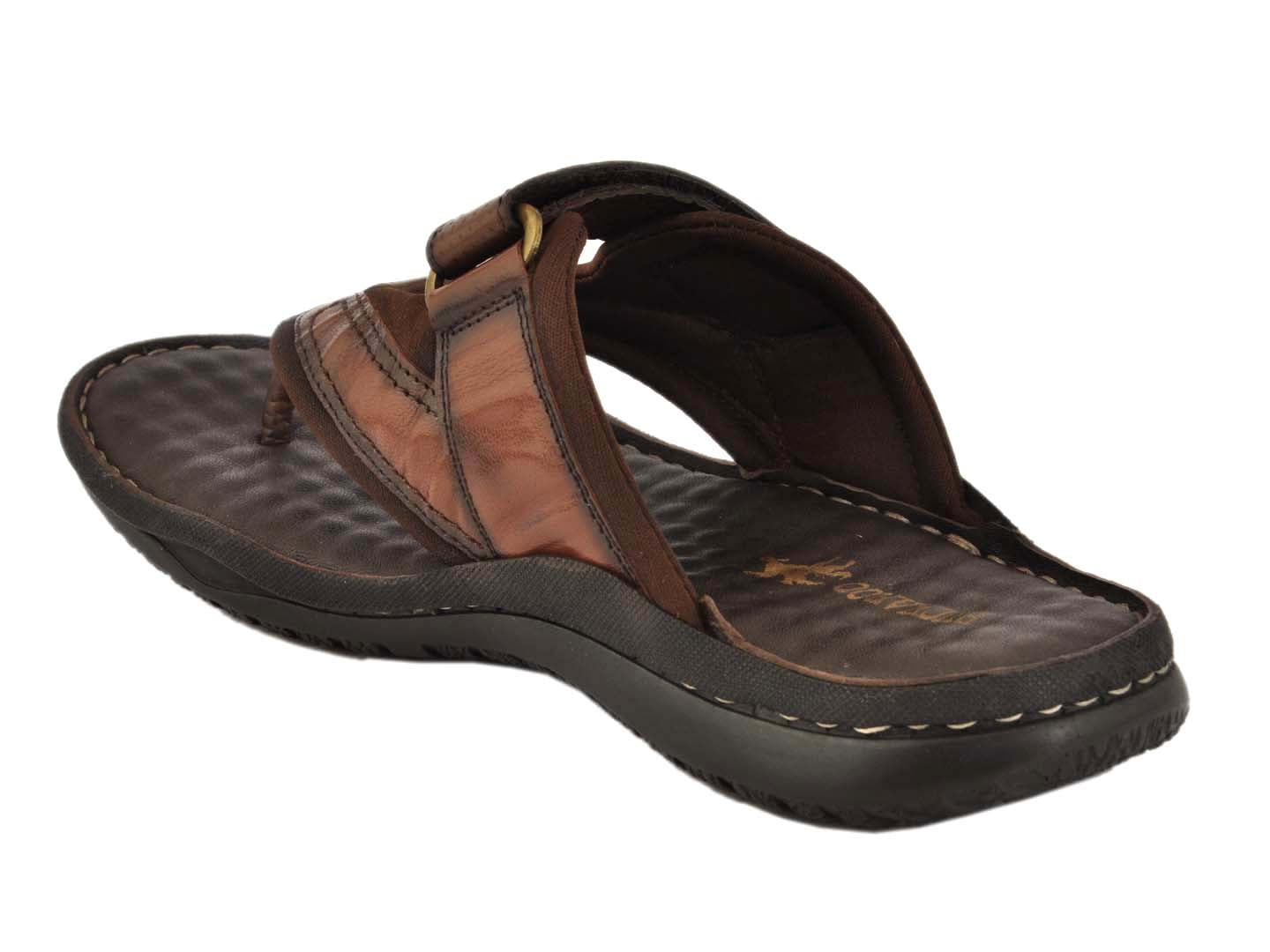 BUCKAROO Genuine Leather Casual Chappal for Men: ZENA