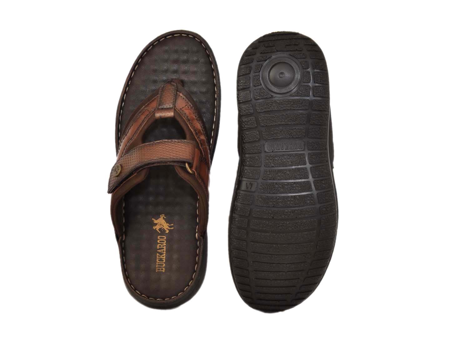 BUCKAROO Genuine Leather Casual Chappal for Men: ZENA