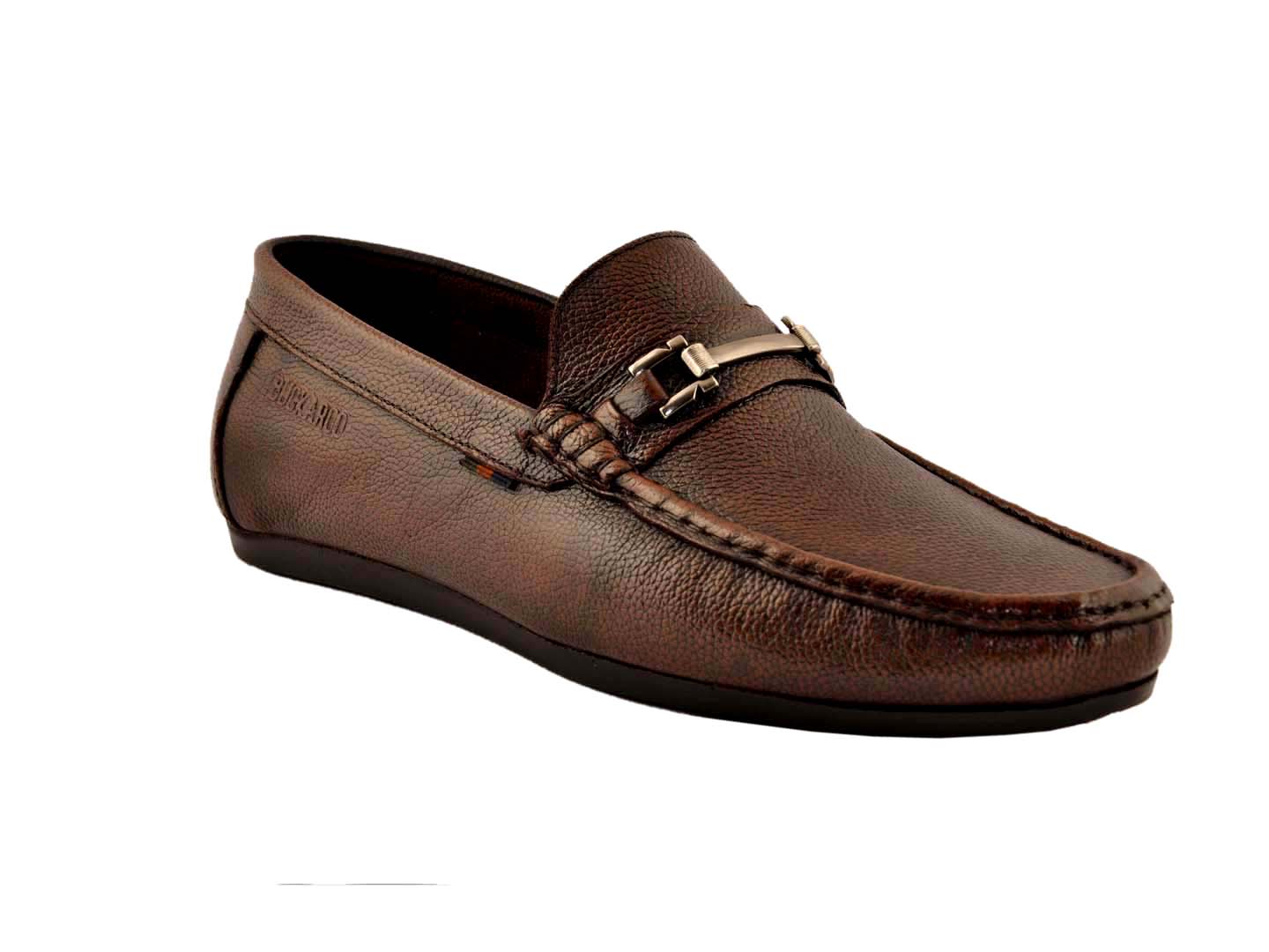 BUCKAROO Genuine Leather Casual Loafer for Men: IVAN Brown