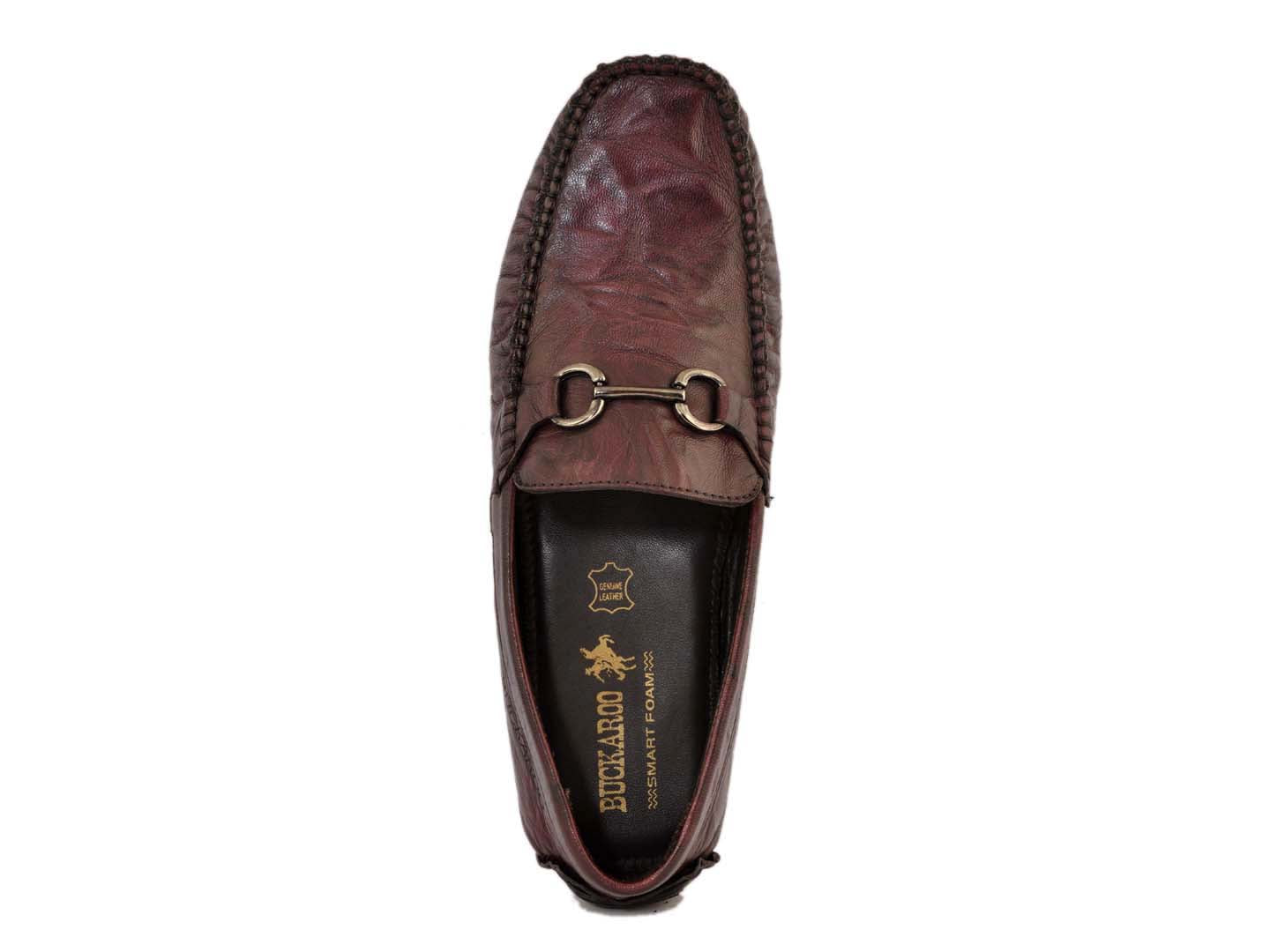 BUCKAROO Genuine Leather Casual Loafer for Men: AURORA Brown