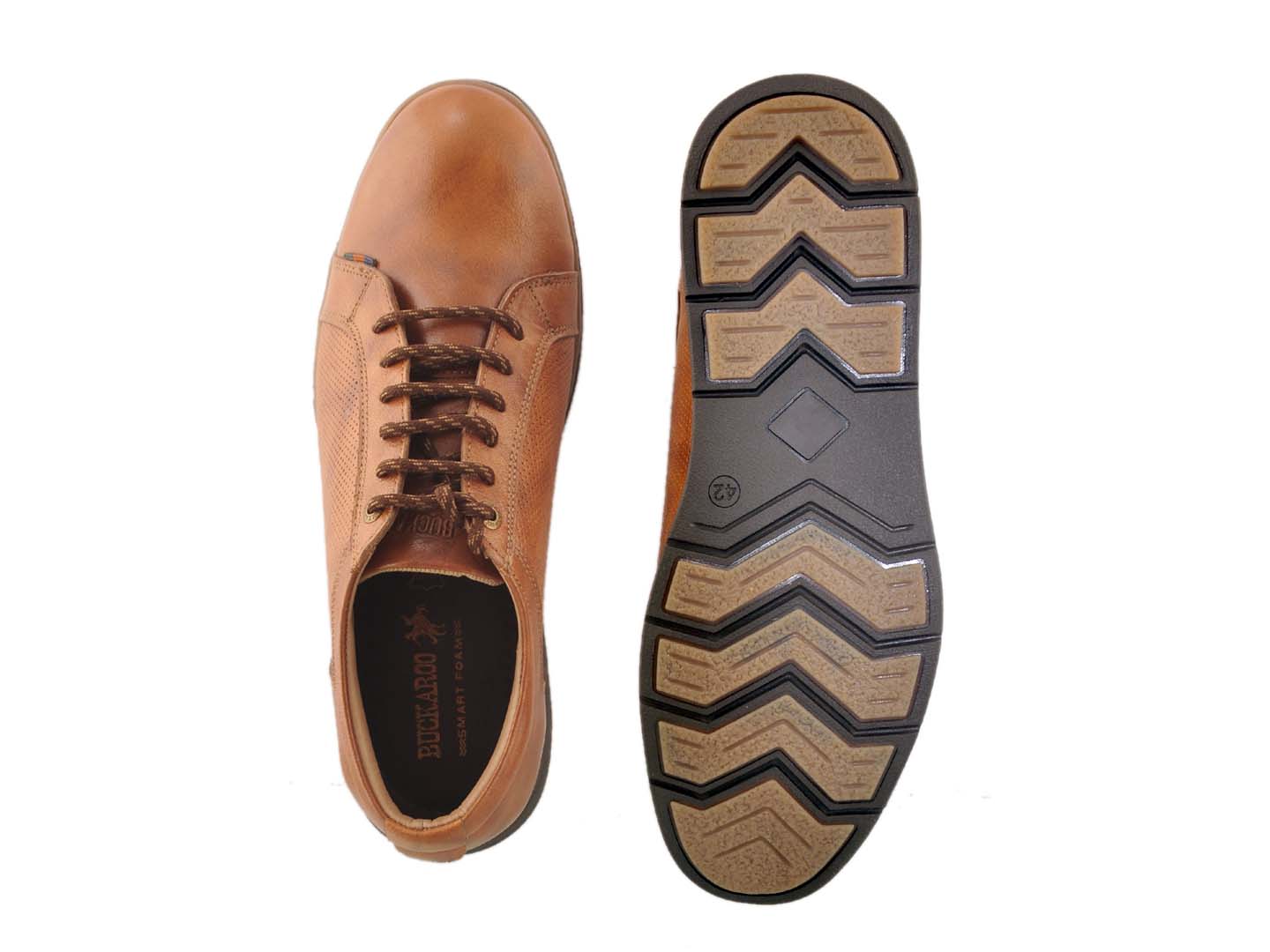 BUCKAROO Genuine Leather Casual Shoes for Men: AXTON Tan