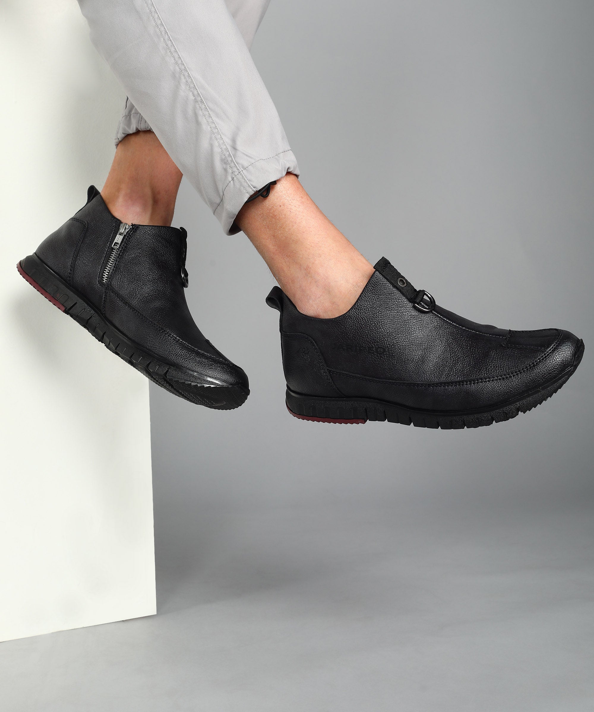Jaripeo Vegan Leather Casual Shoes for Men: HULBART Blue