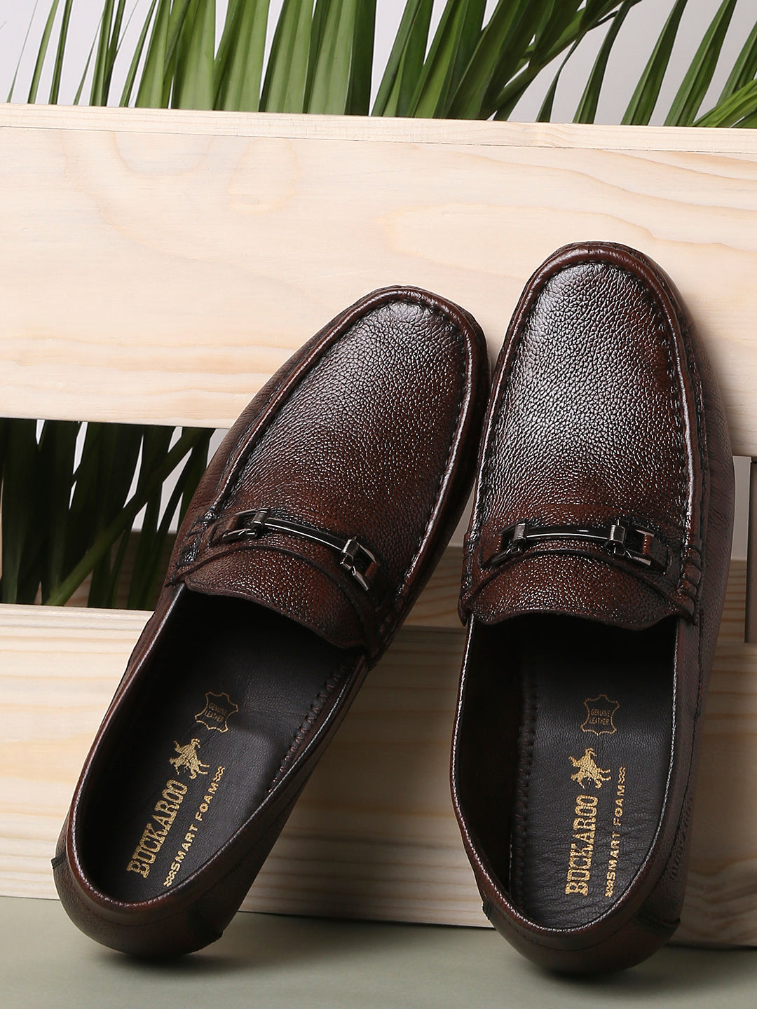 BUCKAROO Genuine Leather Casual Loafer for Men: IVAN Black