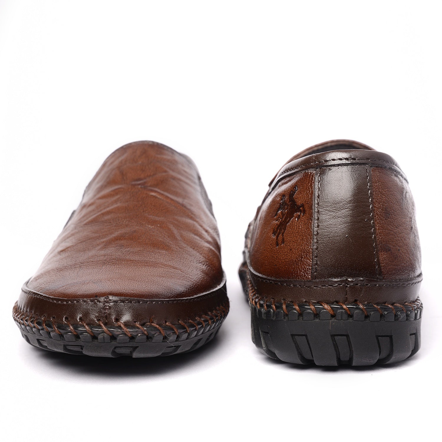 BUCKAROO Genuine Leather Casual Slip-On Shoes for Men: NARDO Tan