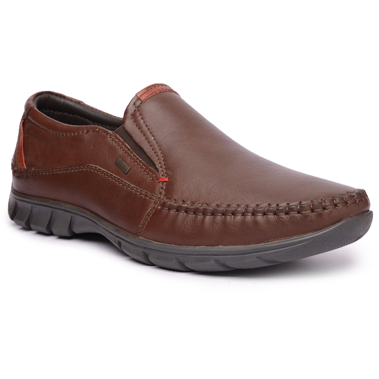 BUCKAROO Genuine Leather Casual Slip-On Shoes for Men: NEW ALTRON Brown