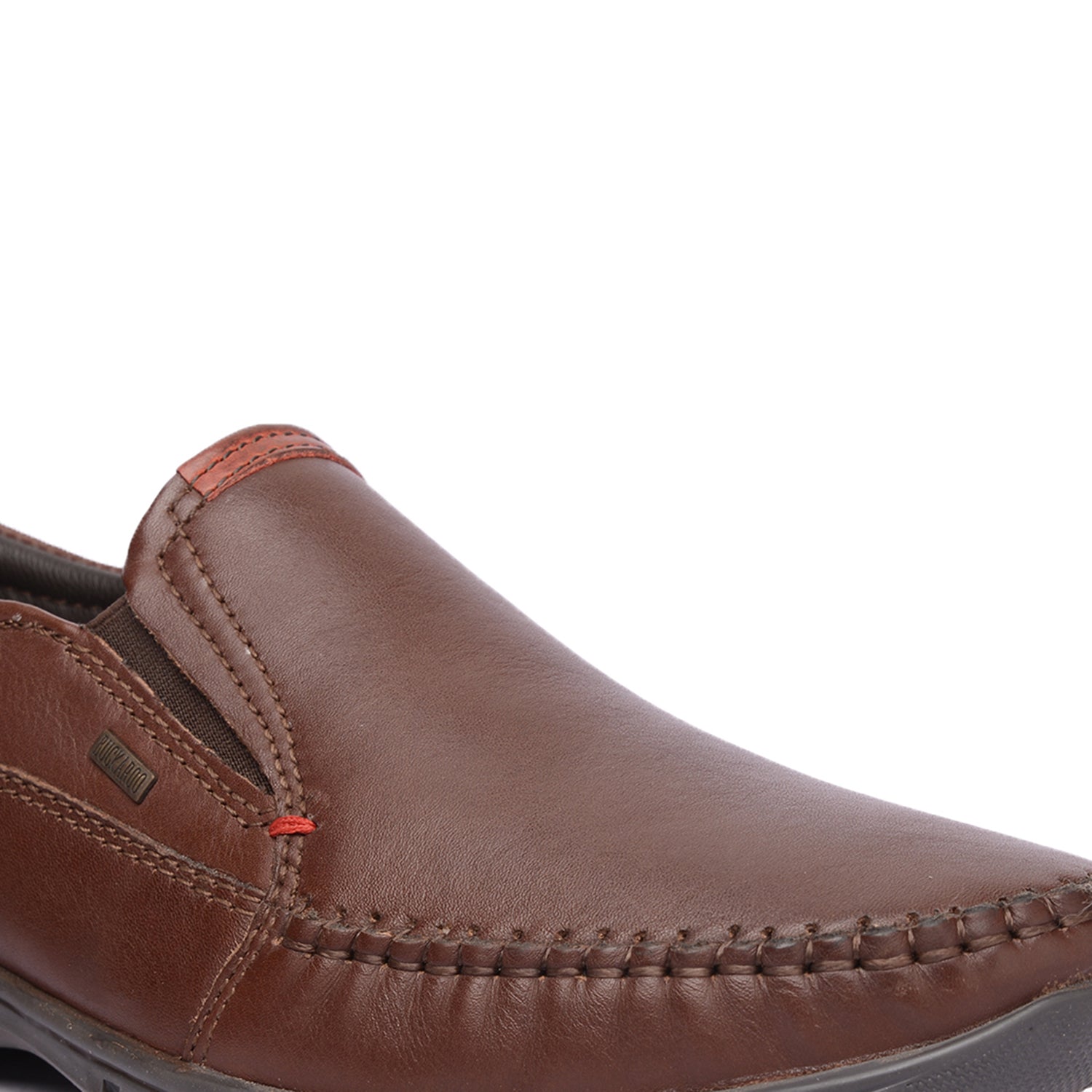 BUCKAROO Genuine Leather Casual Slip-On Shoes for Men: NEW ALTRON Brown