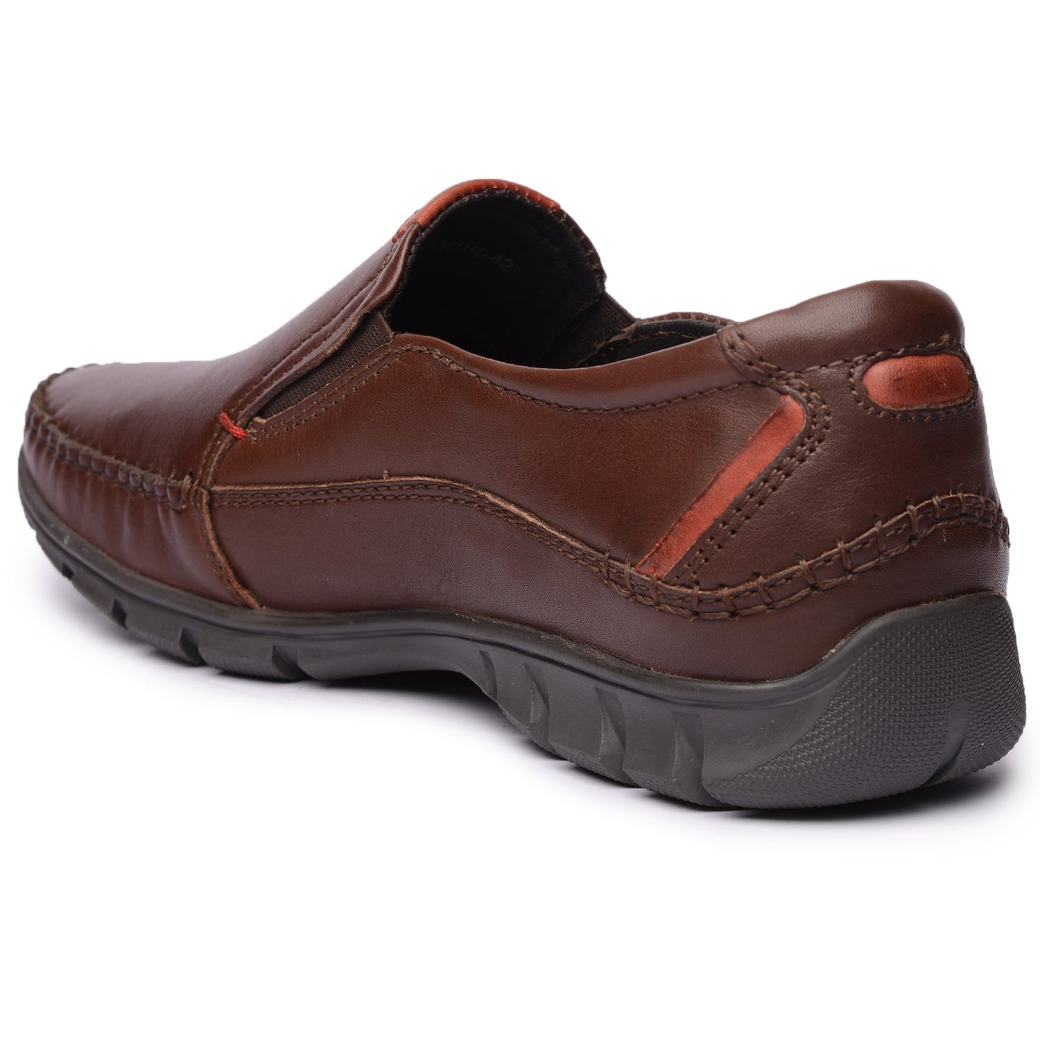 BUCKAROO Genuine Leather Casual Slip-On Shoes for Men: NEW ALTRON Brown