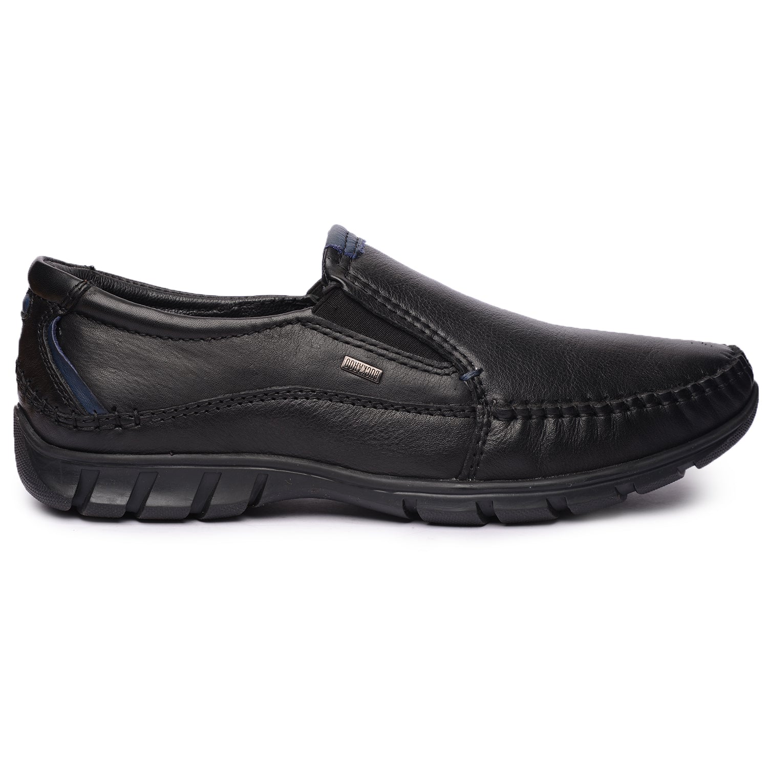 BUCKAROO Genuine Leather Casual Slip-On Shoes for Men: NEW ALTRON Black