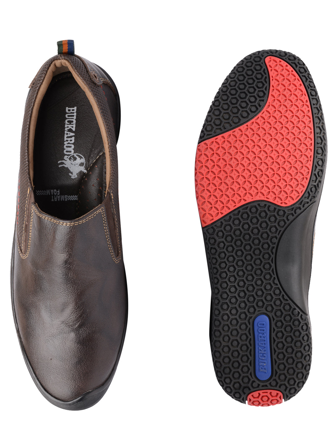 BUCKAROO Genuine Leather Casual Slip-On Shoes for Men: STONE NX Tan