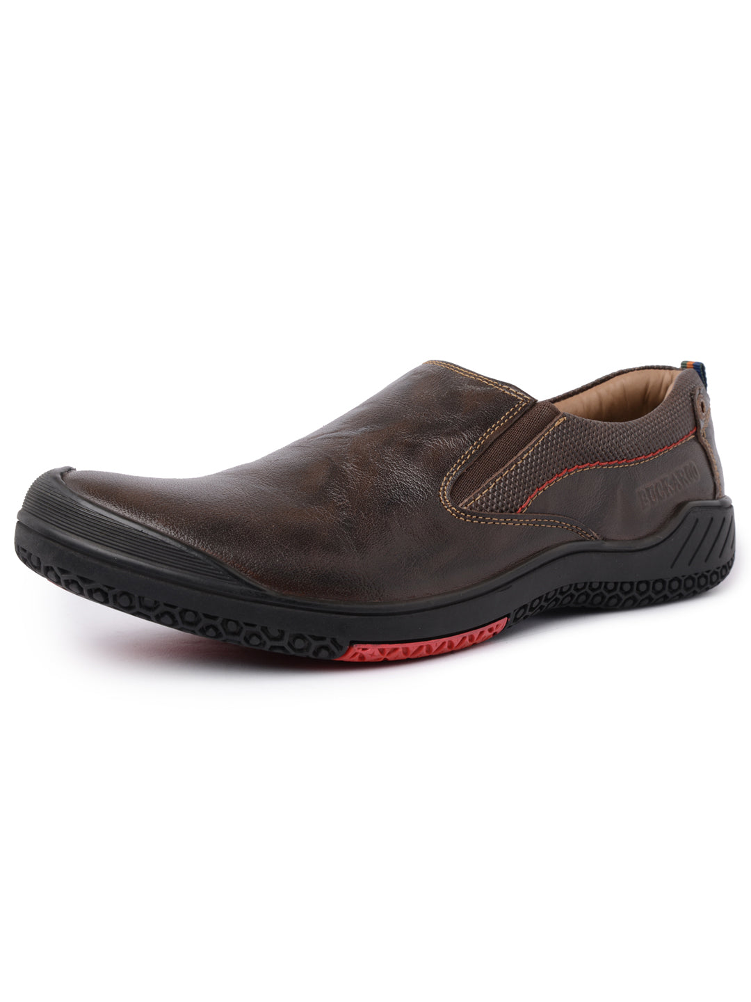 BUCKAROO Genuine Leather Casual Slip-On Shoes for Men: STONE NX Tan