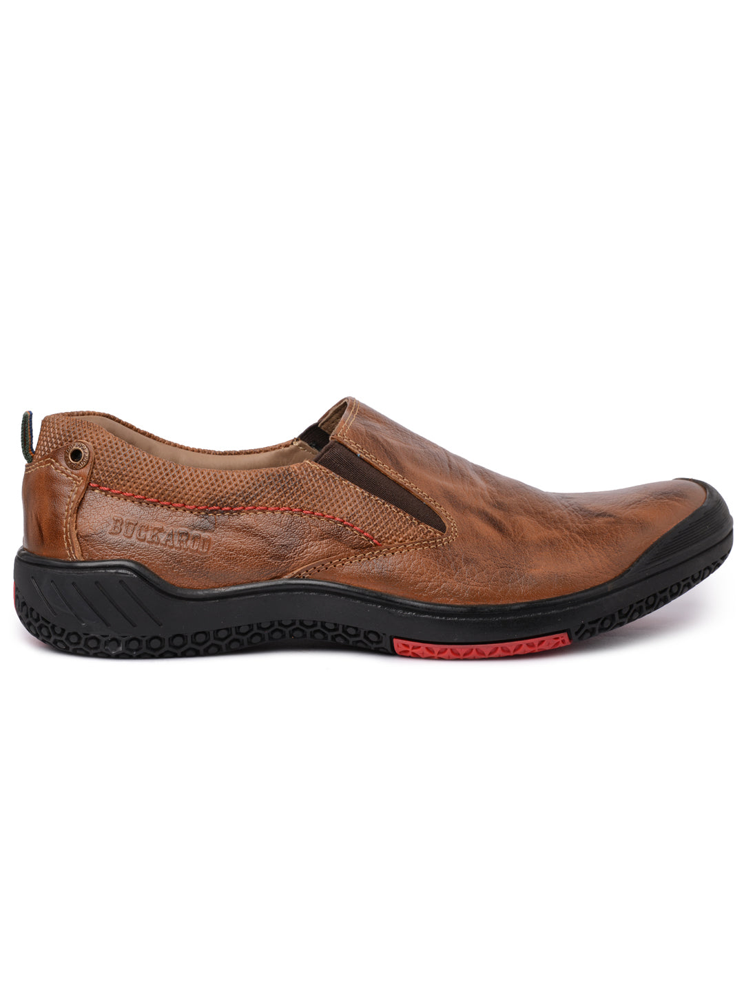 BUCKAROO Genuine Leather Casual Slip-On Shoes for Men: STONE NX
