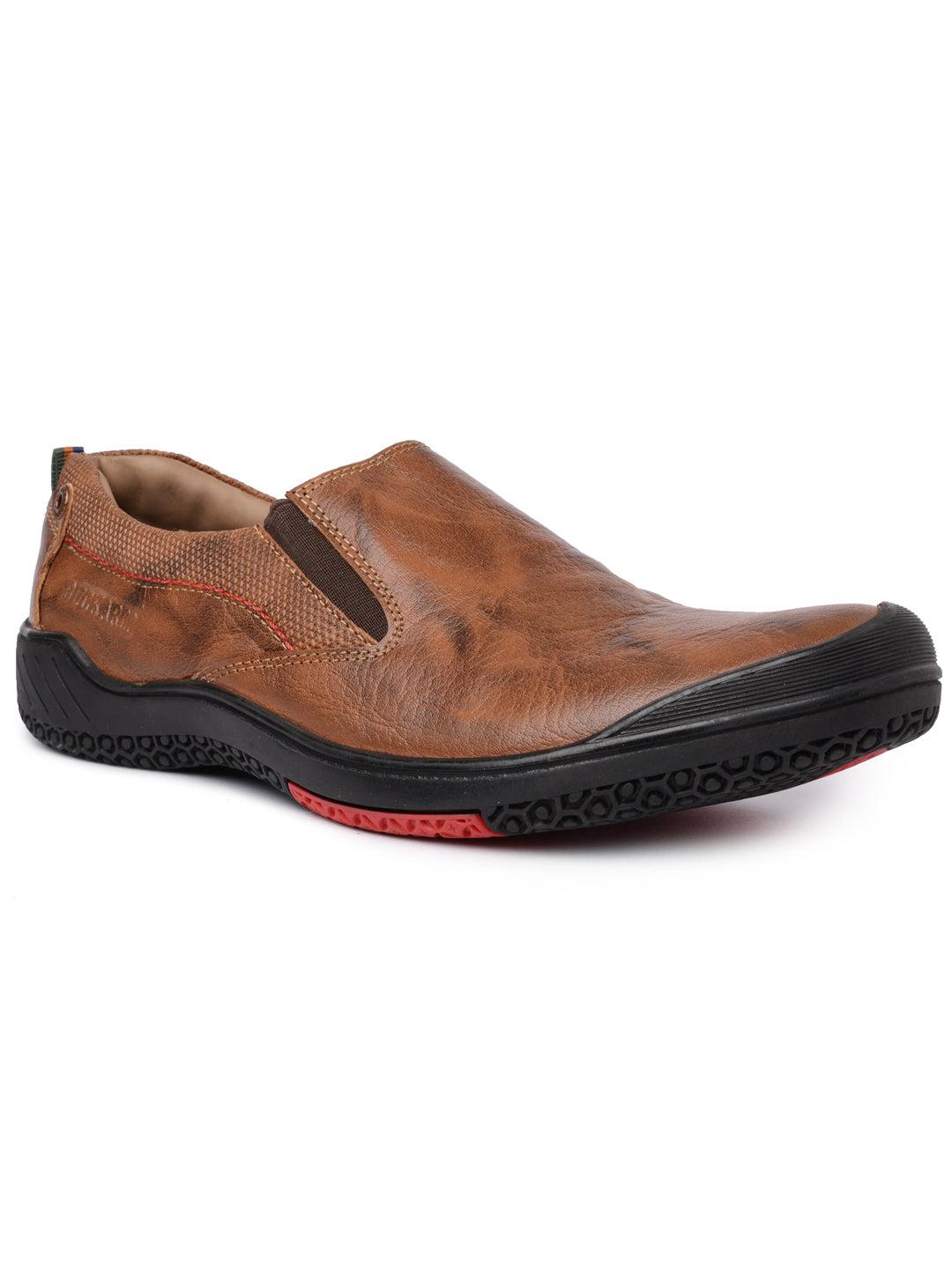 BUCKAROO Genuine Leather Casual Slip-On Shoes for Men: STONE NX Tan