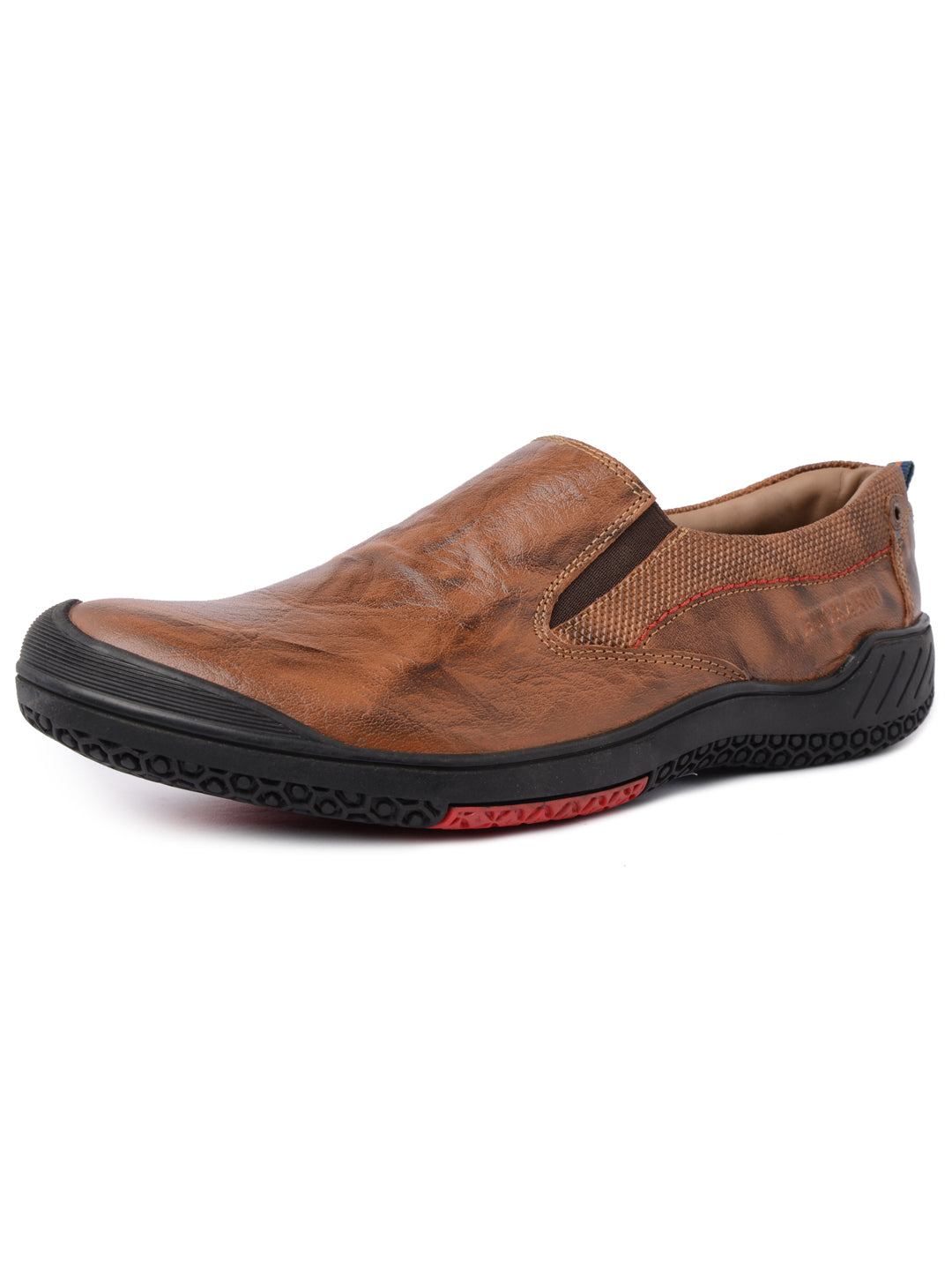 BUCKAROO Genuine Leather Casual Slip-On Shoes for Men: STONE NX Tan