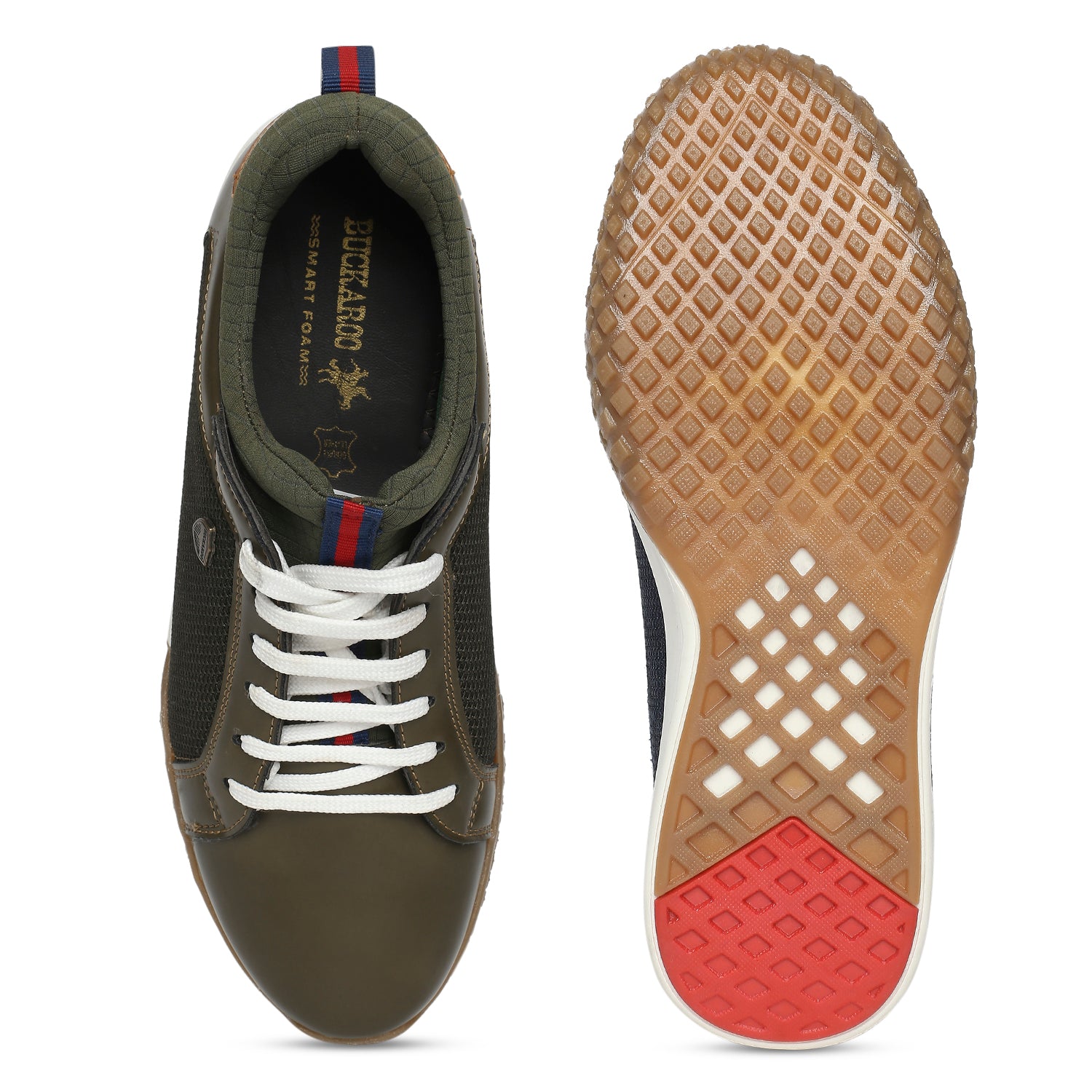 BUCKAROO Genuine Leather Casual Shoes for Men: BONA Blue