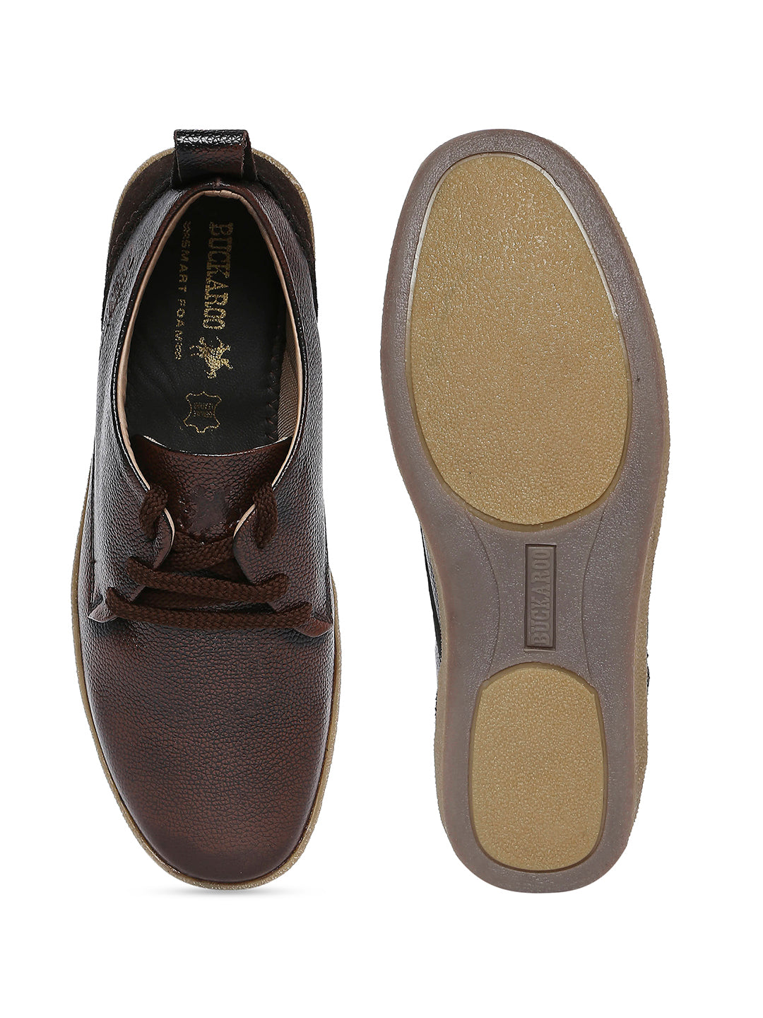 BUCKAROO Genuine Leather Casual Shoes for Men | Mens Lace up Shoe: ADAIR