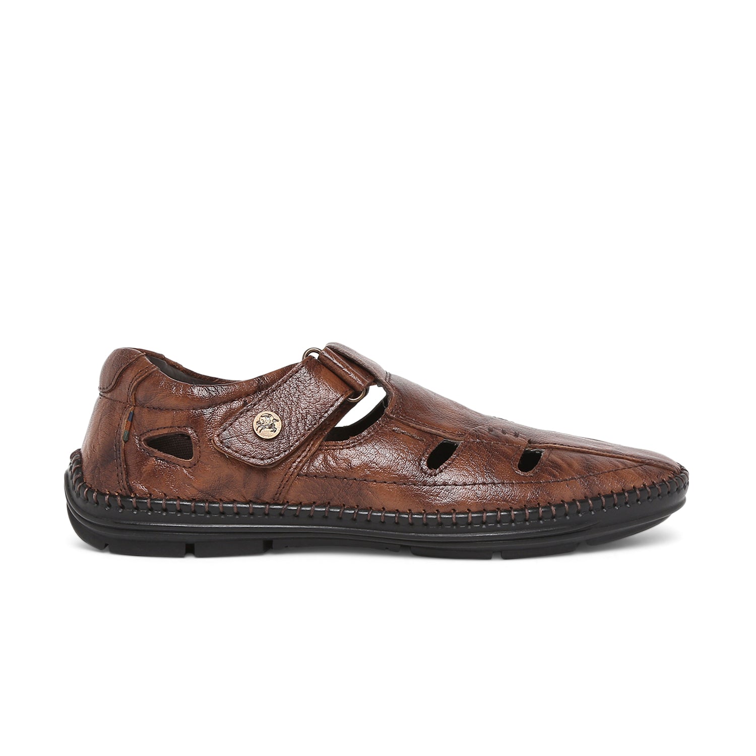 BUCKAROO Genuine Leather Casual Closed Sandal for Men: MAGNO