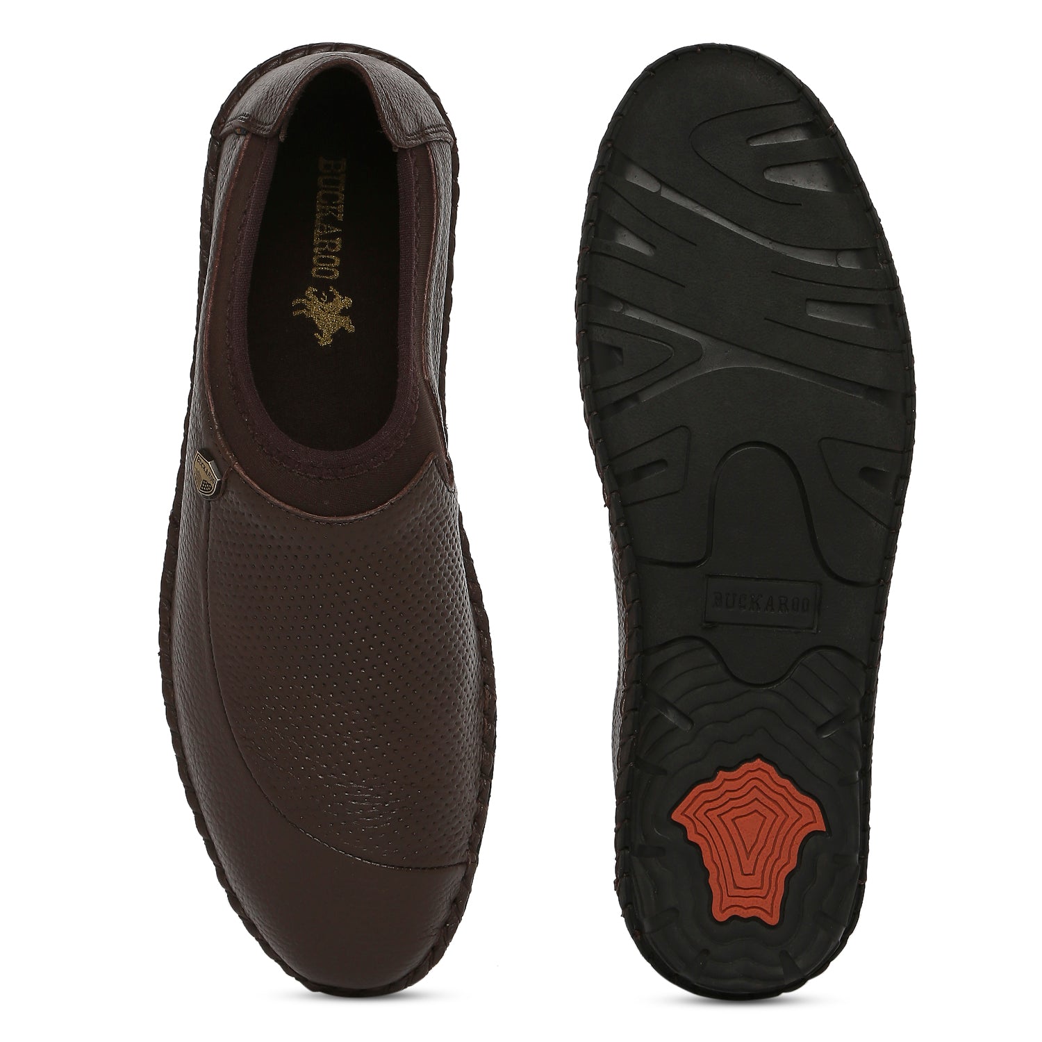 BUCKAROO Genuine Leather Casual Slip-On Shoes for Men: BENNY