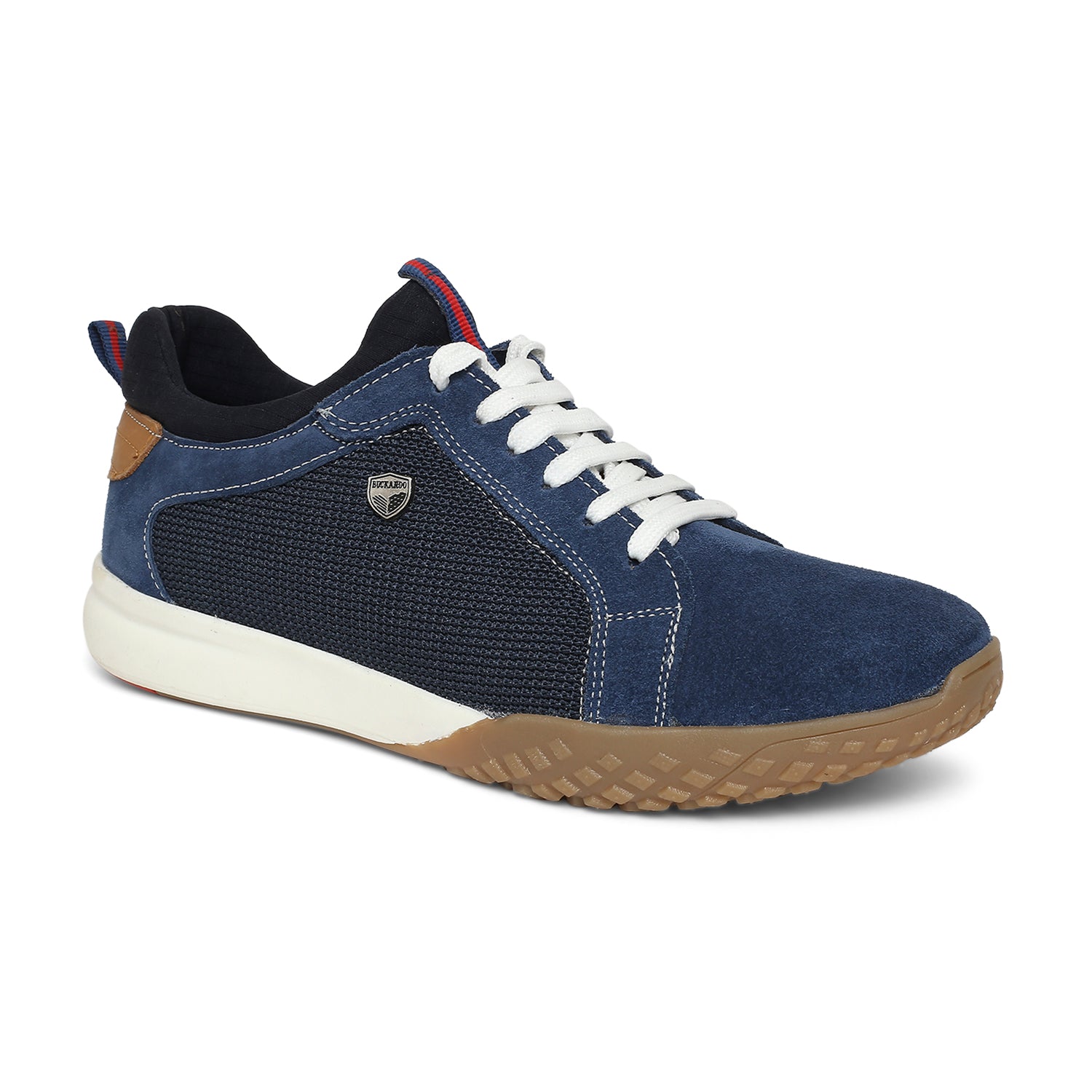 BUCKAROO Genuine Leather Casual Shoes for Men: BONA Blue